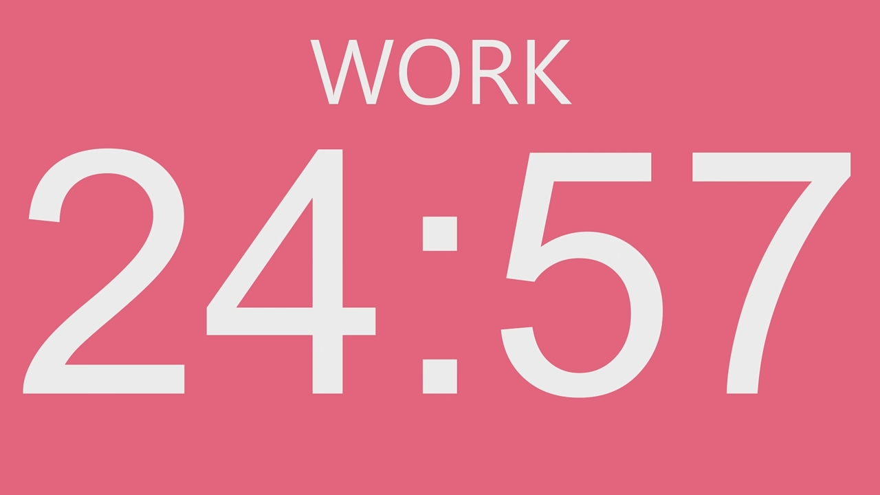 Timer op een roze achtergrond